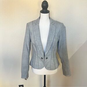 WHBM Beautifully tailored suit jacket - grey with silver hardware